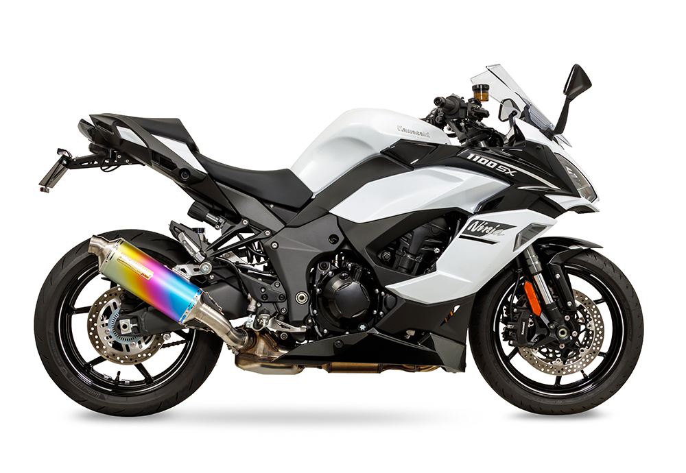 Slip-On Exhaust MXR ANO Ninja1000SX/SE Anodized Titanium Ninja