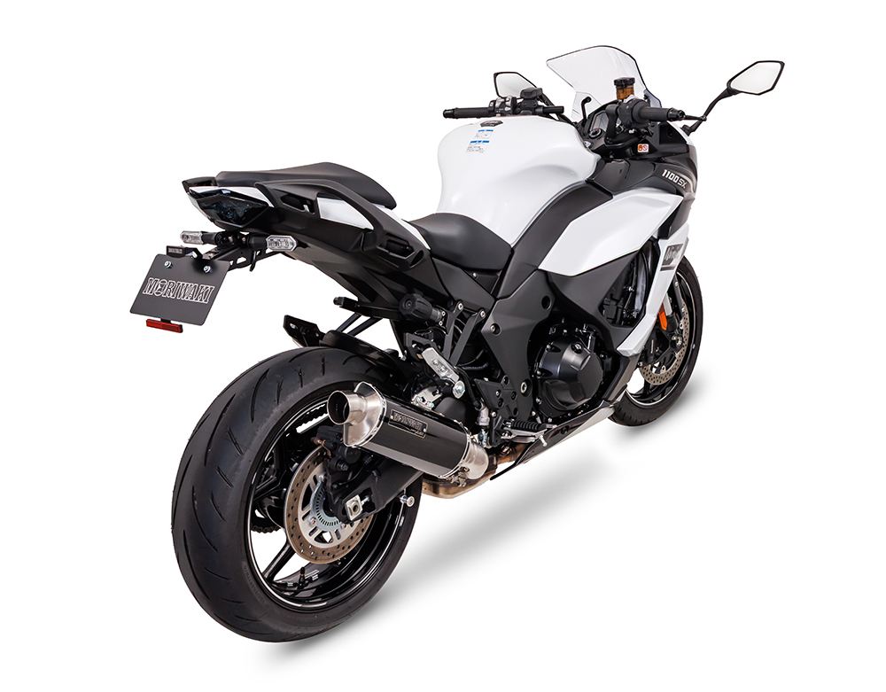 Slip-on Exhaust MXR Ninja1100SX 20-22/23-24 Ninja1100SX/SE 25- Black Pearl-Kai/Gloss Black Ninja