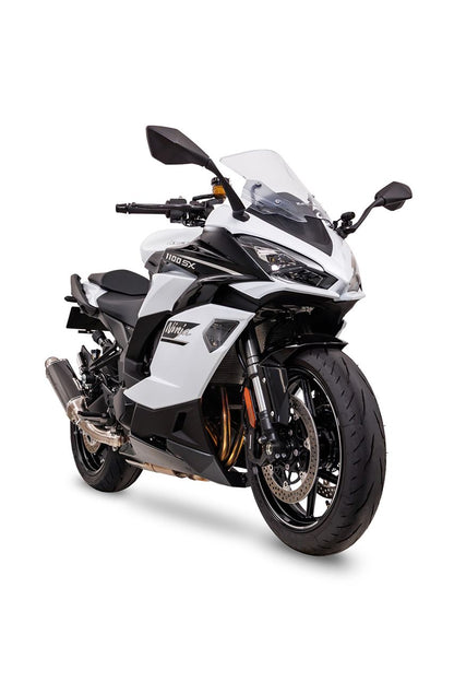 Slip-on Exhaust MXR Ninja1100SX 20-22/23-24 Ninja1100SX/SE 25- Black Pearl-Kai/Gloss Black Ninja