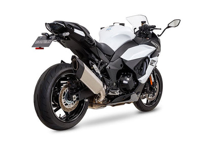 Slip-on Exhaust Blade Ninja1000SX '20-22/23-24 Ninja1100SX/SE '25- White Titanium Ninja