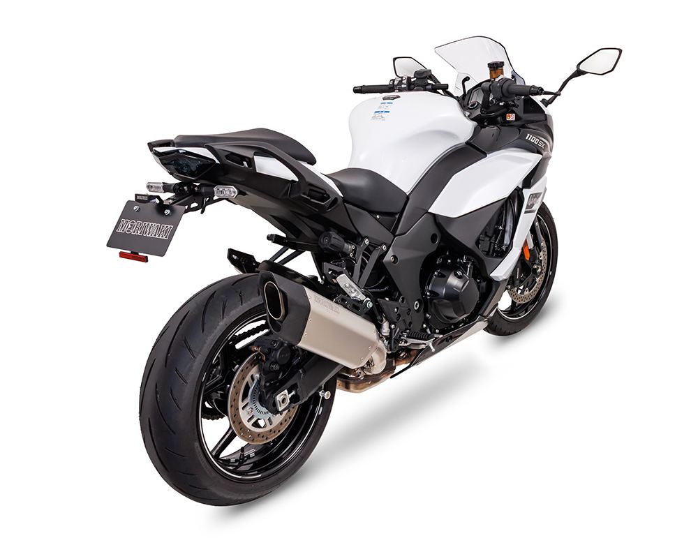 Slip-on Exhaust Blade Ninja1000SX '20-22/23-24 Ninja1100SX/SE '25- White Titanium Ninja