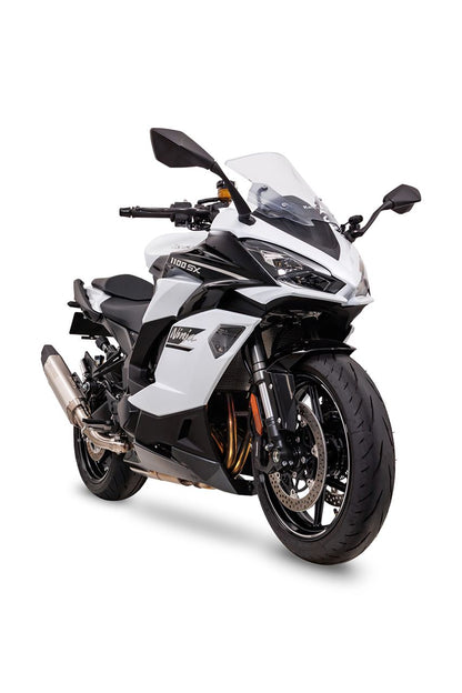 Slip-on Exhaust Blade Ninja1000SX '20-22/23-24 Ninja1100SX/SE '25- White Titanium Ninja