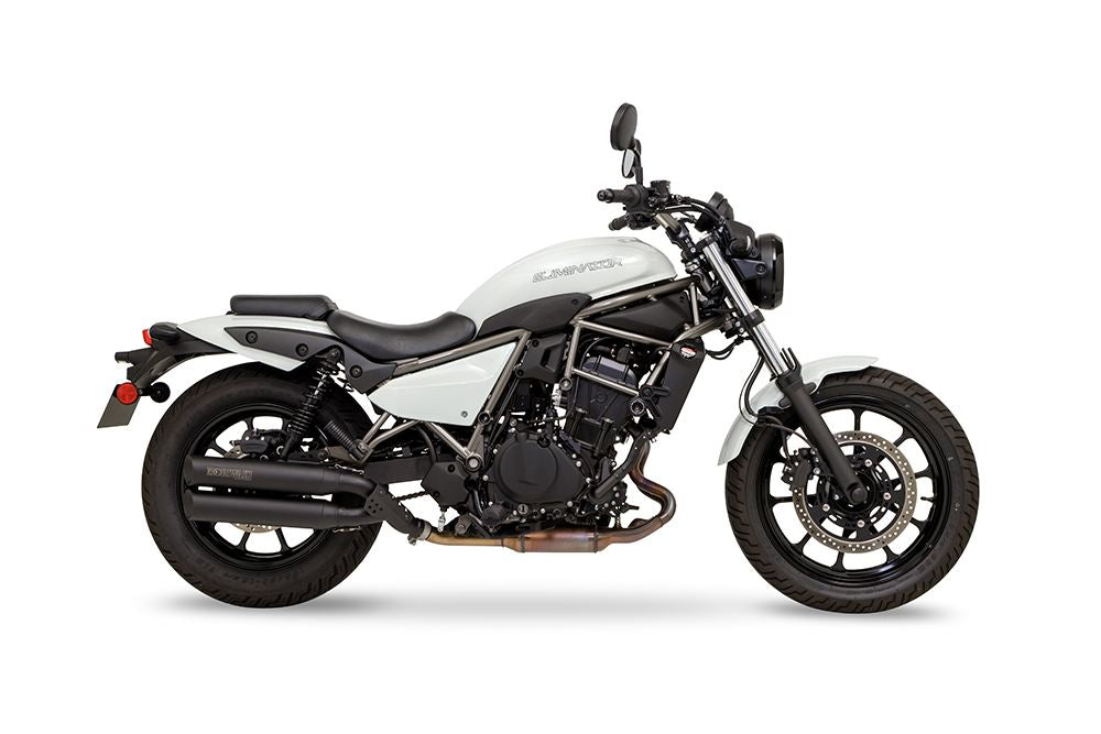 Slip-On Exhaust Cross Twin Eliminator 2023 - Black Heat-Resistant Black Paint