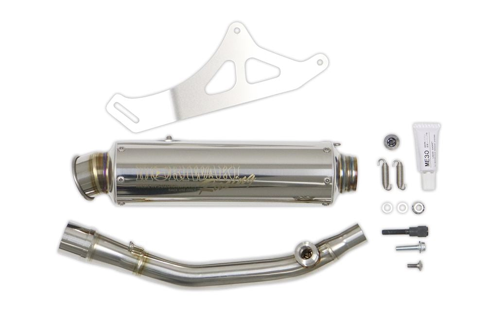Slip-on Exhaust Zero Racing HRC GROM 2021-2023 / 2024- SUS Stainless Polish GROM