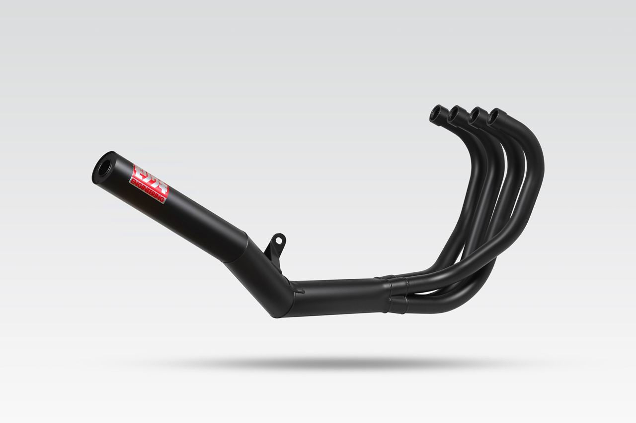 Full Exhaust System, One-Piece, Black, CB400SF H-V 99-07 CB400SB 05-06, Black Heat-Resistant Paint