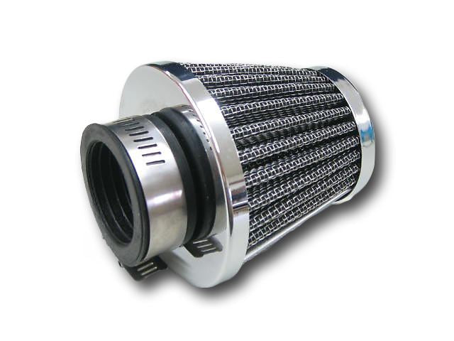 Power Filter Round Tapered Type, Chrome Plated, φ35mm, 1 pc, Universal