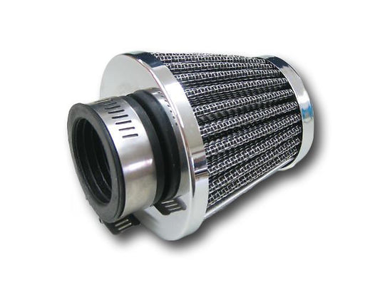Power Filter Round Tapered Type, Chrome Plated, φ35mm, 1 pc, Universal