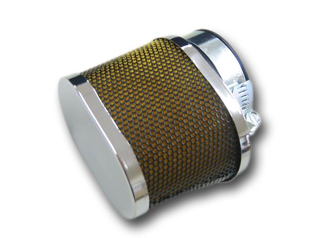 パワーフィルター オーバルタイプ メッキ φ52mm 4個セット 汎用
