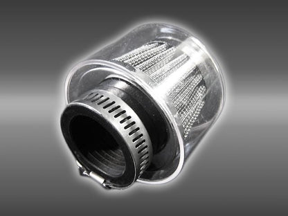 パワーフィルター ラウンドタイプ(クリアカバー付) メッキ φ35mm 1個 汎用