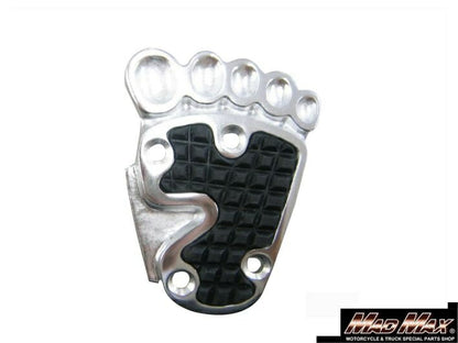 Foot Brake Pedal Cover Silver Universal