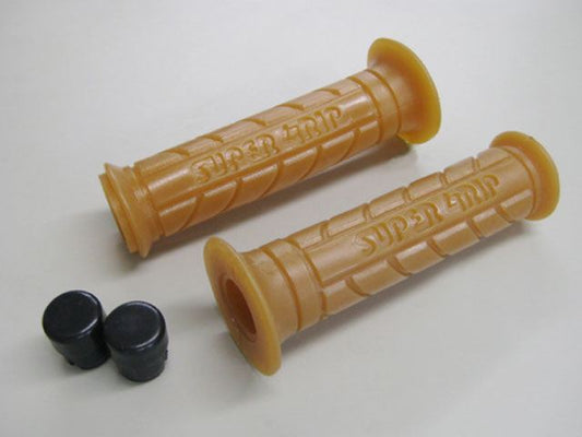 スーパーグリップ 貫通タイプ ブラウン 120mm 汎用 7/8インチ(22.2mm)ハンドル用