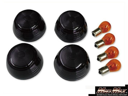 ウインカーレンズ スモーク 4個セット CB400F/CB750Four