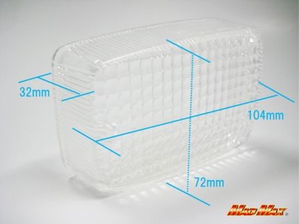 OEM Type Turn Signal Lens, Clear, 1 pc, CB750F/CB900F/CB1100F