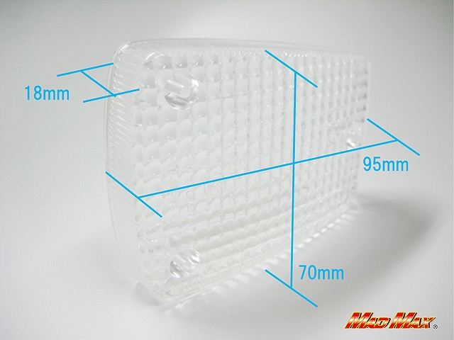 ウインカーレンズ クリア 2個セット CBX400F CBX550F
