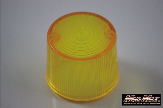 丸型ヨーロピアンウインカーレンズ イエロー 1個 汎用