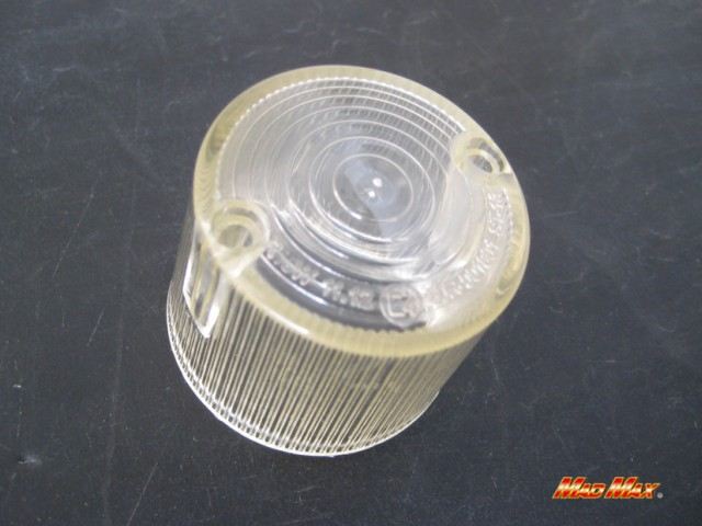 Round European Blinker Lens Yellowish Clear 1 pc Universal
