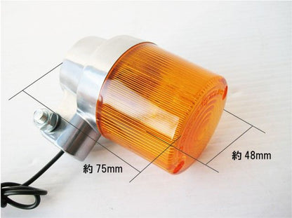 Round European Turn Signal, Orange, 1 pc, Universal