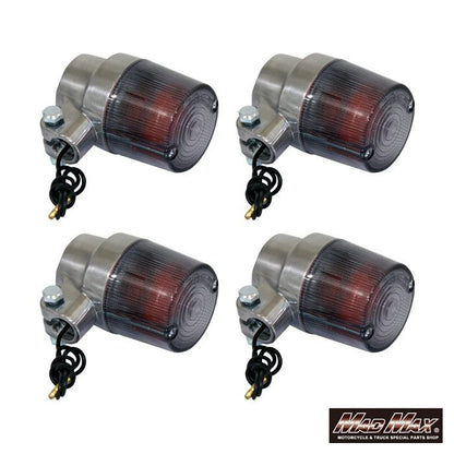 丸型ヨーロピアンウインカー スモーク 4個セット 汎用