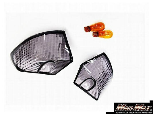 ウインカーレンズセット リア用 スモーク スーパーディオ(AF27/AF28)