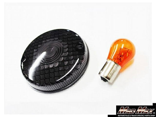 ウインカーレンズ スモーク 1個 KH250/KH400 250SS/750SS