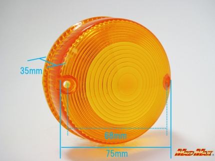 Genuine Type Turn Signal Lens, Amber, 1 pc, Z1/Z2