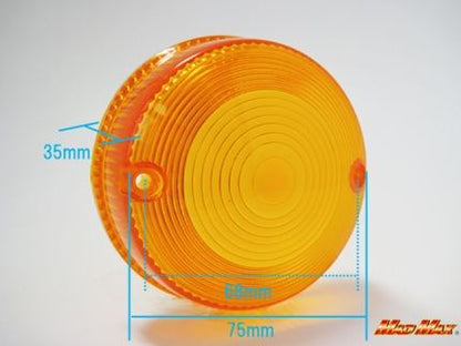 Genuine Type Turn Signal Lens, Amber, 1 pc, Z1/Z2