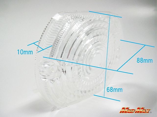 ウインカーレンズ クリア 4個セット Z400FX Z1000MK2