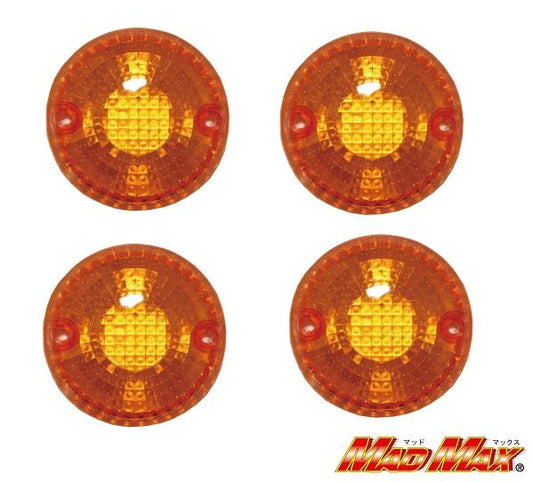 純正タイプ ウインカーレンズ オレンジ 4個セット ゼファー400/750/1100