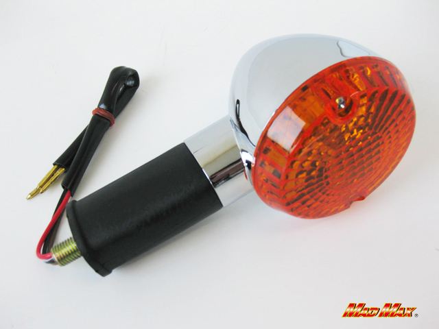 Genuine Bullet-shaped Turn Signal, Front, Dual Filament Bulb, Orange, 1 pc, for Zephyr 400/750/1100