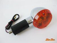 純正タイプ 砲弾型ウインカー リア用 シングル球 オレンジ 1個 ゼファー400/750/1100
