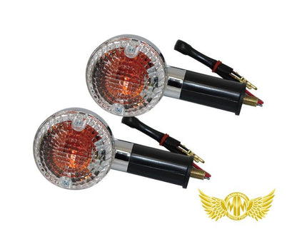 Genuine Type Turn Signal Front Clear 2-piece Set Zephyr 400/750/1100