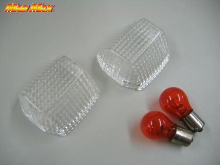 ウインカーレンズ シングル球 クリア 1個 ZRX400 GPZ900R