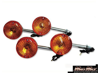 Genuine Type Turn Signals Orange 4-Piece Set GS400/GS750