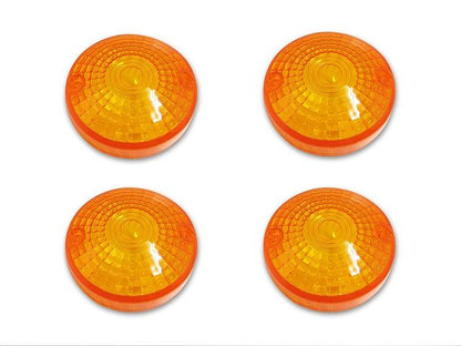 Genuine Type Turn Signal Lenses, Orange, Set of 4 for GS400/GS750