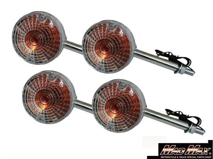 Clear Turn Signals (4-Piece Set) for GS400/GS750