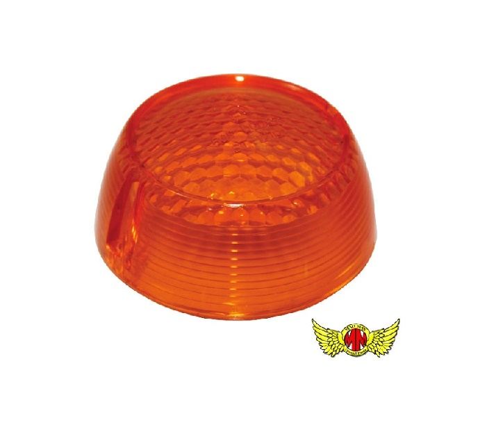 Genuine-Type Turn Signal Lens, Honeycomb Lens, Amber, 1 pc. GT380/GT750