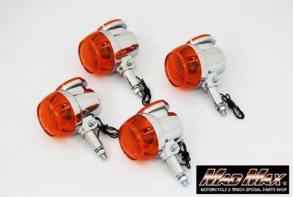 Genuine Type Turn Signal Honeycomb Lens Orange/Reflector Orange Set of 4 GT380/GT750