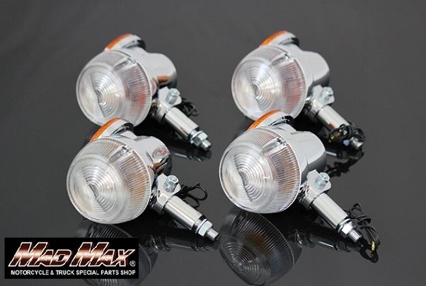Genuine Type Turn Signal Clear Lens/Orange Reflector 4-piece set GT380/GT750