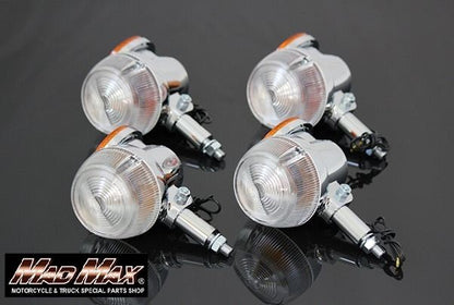 Genuine Type Turn Signal Clear Lens/Orange Reflector 4-piece set GT380/GT750