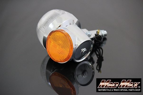 OEM Type Turn Signal, Clear Lens/Orange Reflector, 1 pc. for GT380/GT750