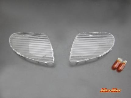 Winker Lens Set - Front Clear Left and Right Set - JOG Aprio
