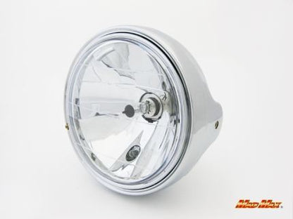 Multi-reflector Headlight, Chrome Casing, 180mm Diameter, Universal