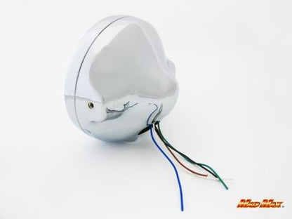 Multi-reflector Headlight, Chrome Casing, 180mm Diameter, Universal