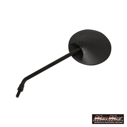 Round Mirror, Black, 1 pc, Universal (for 8mm standard thread)