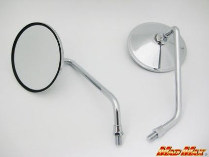 GS400 Genuine Type Short Mirrors Left and Right Set Universal (for 10mm Right-Hand Thread)
