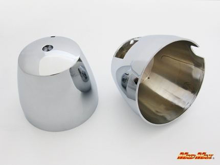 メーターカバー(ロアカバー) メッキ 左右セット ゼファー400/750 バリオス1型