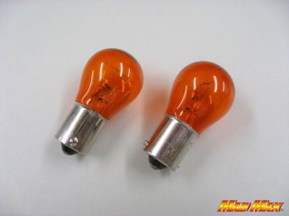 S25(BA15S) バルブ シングル球 21W オレンジ 2個セット 汎用(12V用)