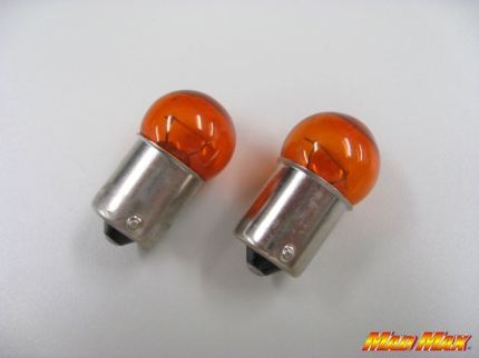 G18(BA15S) バルブ シングル球 10W オレンジ 2個セット 汎用(12V用)