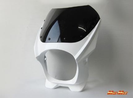 ビキニカウル ホワイト 高さ420×横340×奥行き220mm 汎用(180φヘッドライト車用)