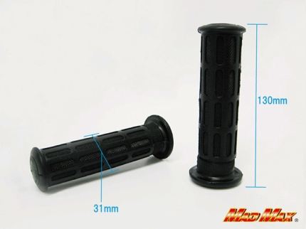 CBX400Fタイプ グリップ ブラック 130mm 汎用 7/8インチ(22.2mm)ハンドル用